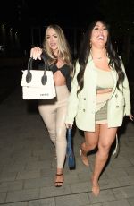 HOLLY HAGAN and SOPHIE KASAEI Leaves Menagerie in Manchester 05/21/2021