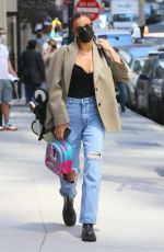 IRINA SHAYK in Ripped Jeans Out in New York 05/18/2021