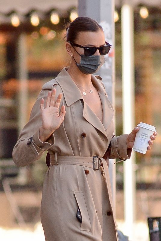 IRINA SHAYK Out for Coffee in New York 05/12/2021