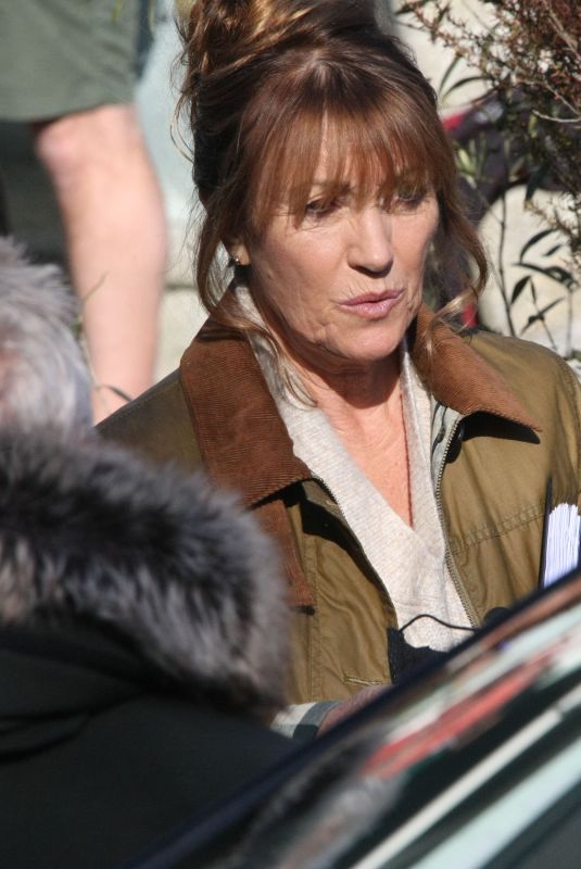 JANE SEYMOUR on the Set of Harry Wild in Wicklow 04/30/2021