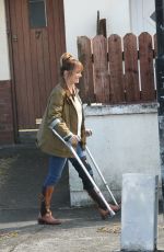 JANE SEYMOUR on the set of Harry Wild in Wicklow 05/25/2021