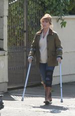 JANE SEYMOUR on the set of Harry Wild in Wicklow 05/25/2021