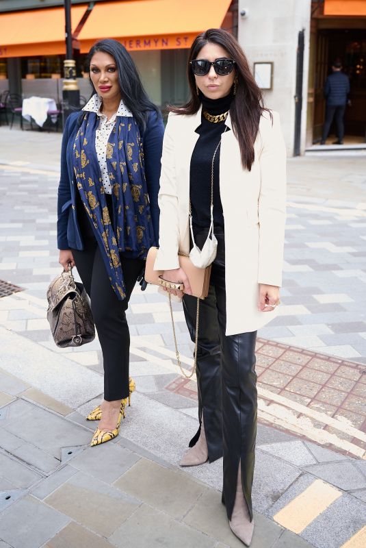 JEANINE SOTHCOTT NERISS and COURTENAY SEMEL Out in London 05/14/2021