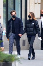 JEANNE CADIEU and Jake Gyllenhaal Out in New York 05/06/2021