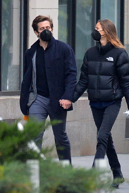 JEANNE CADIEU and Jake Gyllenhaal Out in New York 05/06/2021