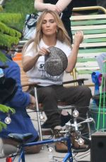 JENNIFER LOPEZ Back to Work Filming for Coach in Miami 05/12/2021