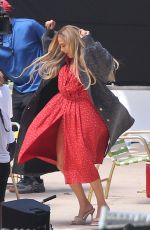 JENNIFER LOPEZ Back to Work Filming for Coach in Miami 05/12/2021