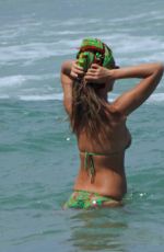 JESSICA ALBA in Bikini at a Beach in Miami 05/08/2021