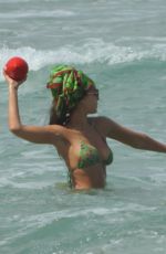 JESSICA ALBA in Bikini at a Beach in Miami 05/08/2021