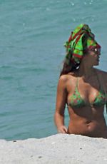 JESSICA ALBA in Bikini at a Beach in Miami 05/08/2021