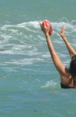 JESSICA ALBA in Bikni on the Beach in Miami 05/10/2021