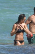 JESSICA ALBA in Bikni on the Beach in Miami 05/10/2021