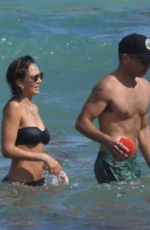 JESSICA ALBA in Bikni on the Beach in Miami 05/10/2021