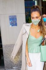 JESSICA ALBA Leaves Her Hotel in New York 05/06/2021