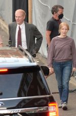 JESSICA CHASTAIN on the Set of The Good Nurse in Norwalk 05/27/2021