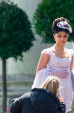 JESSICA MADSEN, SHELLY CONN, MELISSA ADVANI and PRIYA KANSARA on the Set of Bridgerton, Season 2 in London 05/25/2021