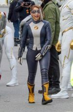 JESSICA PARKER KENNEDY on the Set of The Flash in Vancouver 05/07/2021