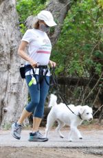 JODIE FOSTER Out with Her Dog Ziggy in Los Angeles 05/11/2021