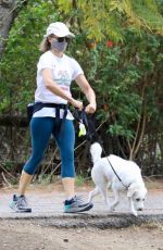 JODIE FOSTER Out with Her Dog Ziggy in Los Angeles 05/11/2021