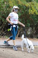 JODIE FOSTER Out with Her Dog Ziggy in Los Angeles 05/11/2021