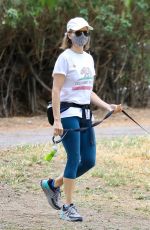 JODIE FOSTER Out with Her Dog Ziggy in Los Angeles 05/11/2021