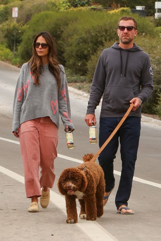 JORDANA BREWSTER and Mason MorfIt Out with Their Dog in Santa Monica 05/15/2021
