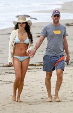 JORDANA BREWSTER in BikiniOut at a Beach in Santa Monica 05/02/2021