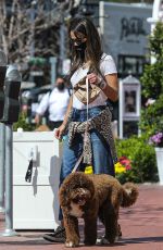 JORDANA BREWTSER Out with her Dog in Pacific Palisades 05/11/2021