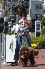 JORDANA BREWTSER Out with her Dog in Pacific Palisades 05/11/2021