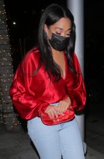 JORDYN WOODS at Mr. Chow in Beverly Hills 04/30/2021