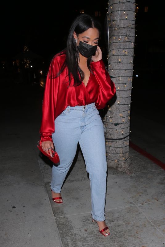 JORDYN WOODS at Mr. Chow in Beverly Hills 04/30/2021