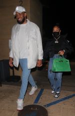 JORDYN WOODS Out for Late Night Dinner in Malibu 05/30/2021