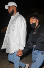 JORDYN WOODS Out for Late Night Dinner in Malibu 05/30/2021