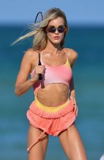 JOY CORRIGAN at a Photoshoot in Miami 04/30/2021