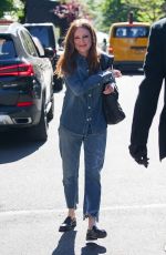 JULIANNE MOORE in Double Denim Out in New York 05/27/2021
