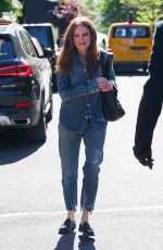 JULIANNE MOORE in Double Denim Out in New York 05/27/2021