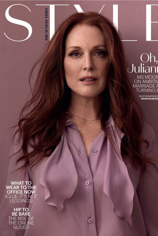 JULIANNE MOORE in The Sunday Times Style Magazine, May 2021