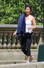 JULIE CHEN Out at Central Park in New York 05/17/2021