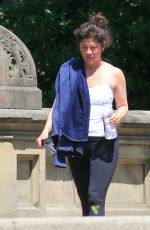 JULIE CHEN Out at Central Park in New York 05/17/2021