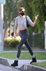 KAIA GERBER Heading to Pilates Class in West Hollywood 05/04/2021