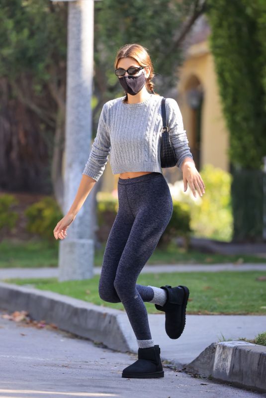 KAIA GERBER Heading to Pilates Class in West Hollywood 05/04/2021