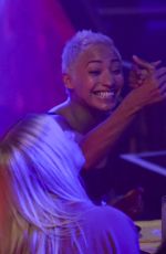 KAREN HAUER Watching Denise Van Outen at Proud Embankment Cabaret Show in London 05/28/2021
