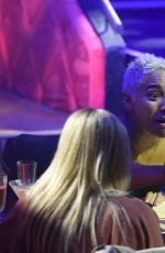 KAREN HAUER Watching Denise Van Outen at Proud Embankment Cabaret Show in London 05/28/2021