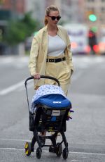 KARLIE KLOSS Out Pushing a Pram in New York 05/23/2021