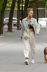 KATE BOCK Out with Her Dog in New York 05/16/2021