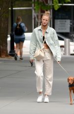 KATE BOCK Out with Her Dog in New York 05/16/2021