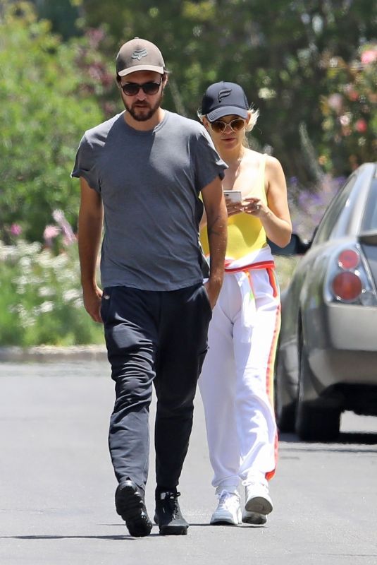 KATE HUDSON and Danny Fujikawa at Power Walk in Pacific Palisades 05/20/2021