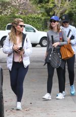 KATHERINE and CHRISTINA SCHWARZENEGGER Leave Tennis Match in Pacific Palisades 05/17/2021