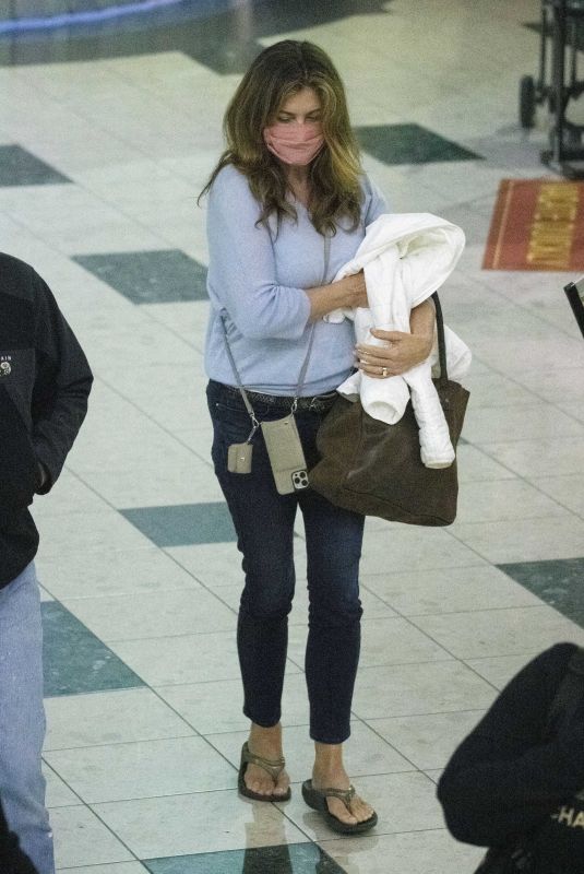 KATHY IRELAND at Newark Airport in New Jersey 05/18/2021