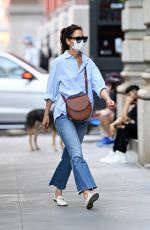 KATIE HOLMES in Denim Out Shopping in New York 05/18/2021